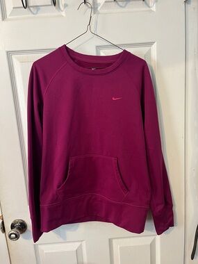 Nike Women's Crew Sweatshirt in Deep Berry